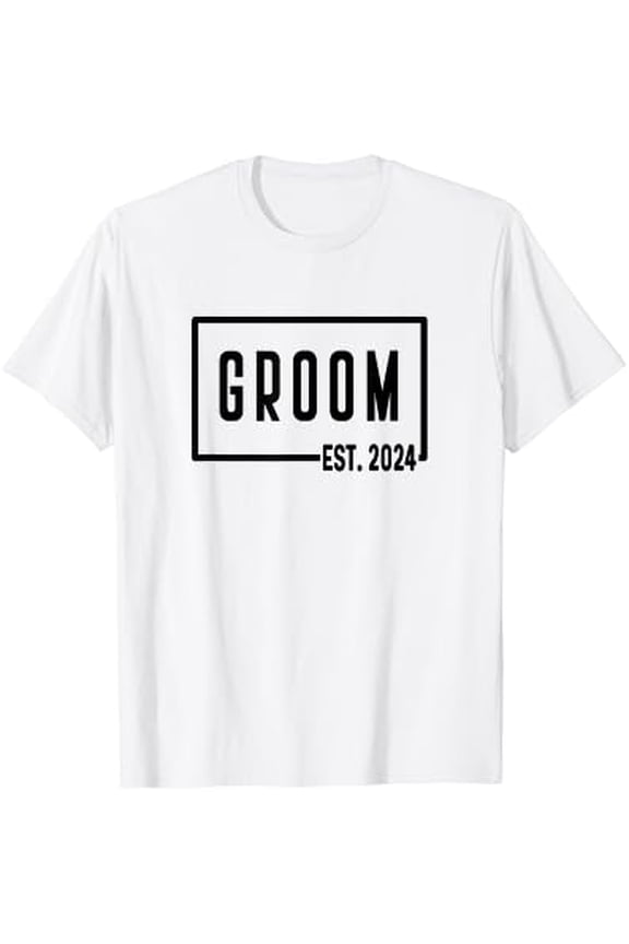 Groom Est 2024 - Wedding Day Bachelor Party Getting Ready T-Shirt