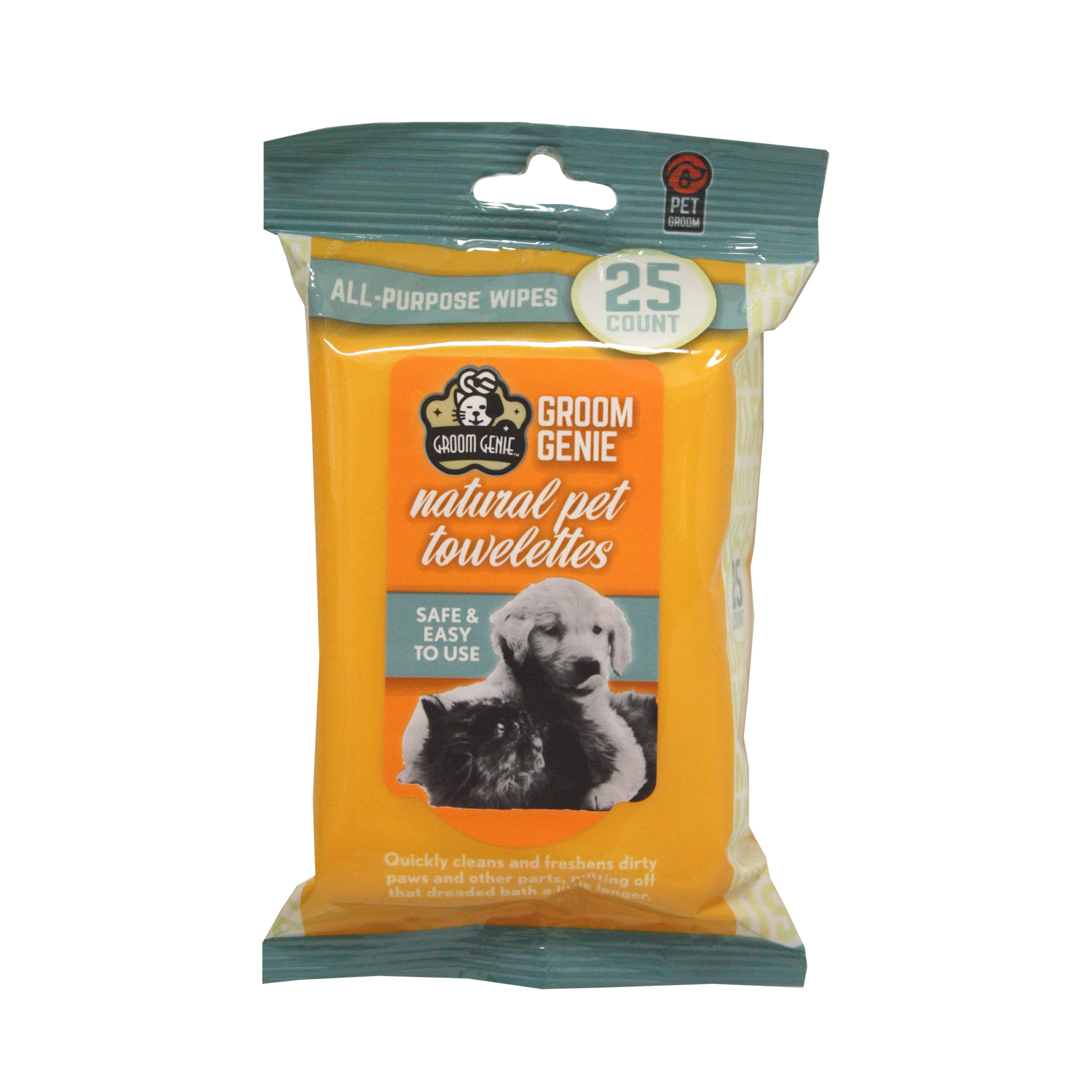 Groom genie natural pet towelettes discount