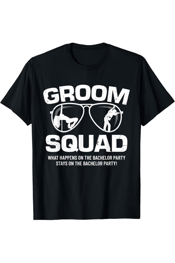 Groom Squad | Bucks Groom Groomsmen | Bachelor Party T-ShirtMen and women can wear, black T-shirts, gifts. Age: M,L,XL 2XL, 3XL, 176XL