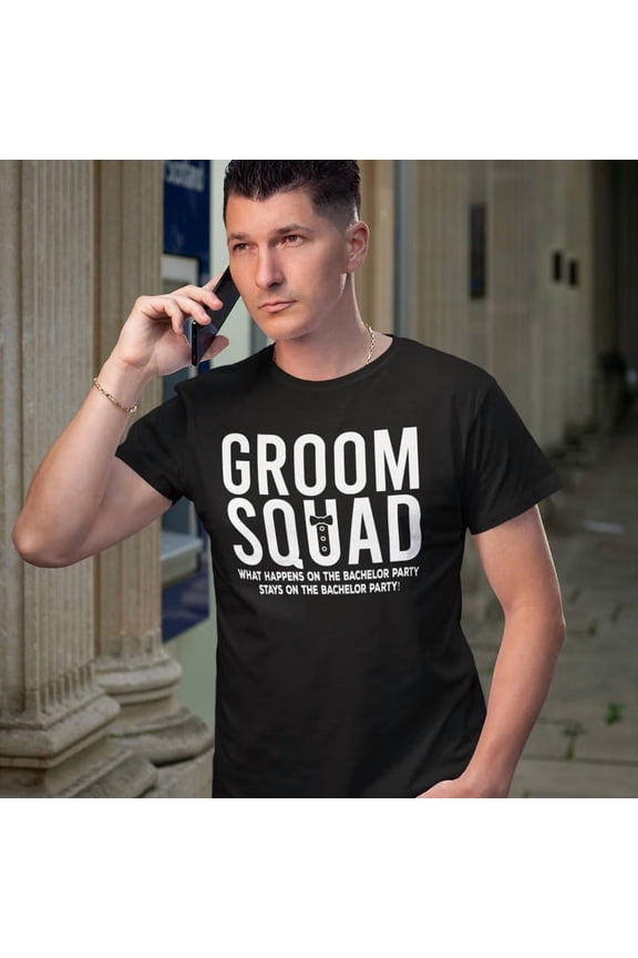 Groom Squad Crew Bachelor Party Wedding Team Graphic T Shirt Best,for unisex up to size 5XL