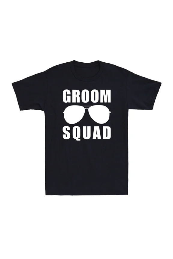 Groom Squad Groomsmen Group Bachelor Party Men'S T-Shirt Black Unisex Full Size S-5XL