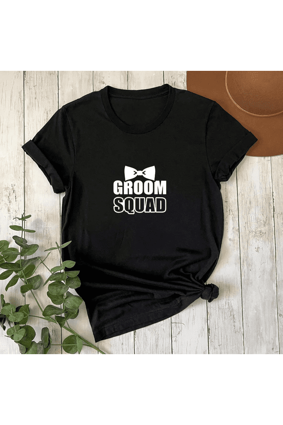 Groom Squad Stag Party JGA Wedding Celebration Shirt Unisex T-Shirt, S-5XL