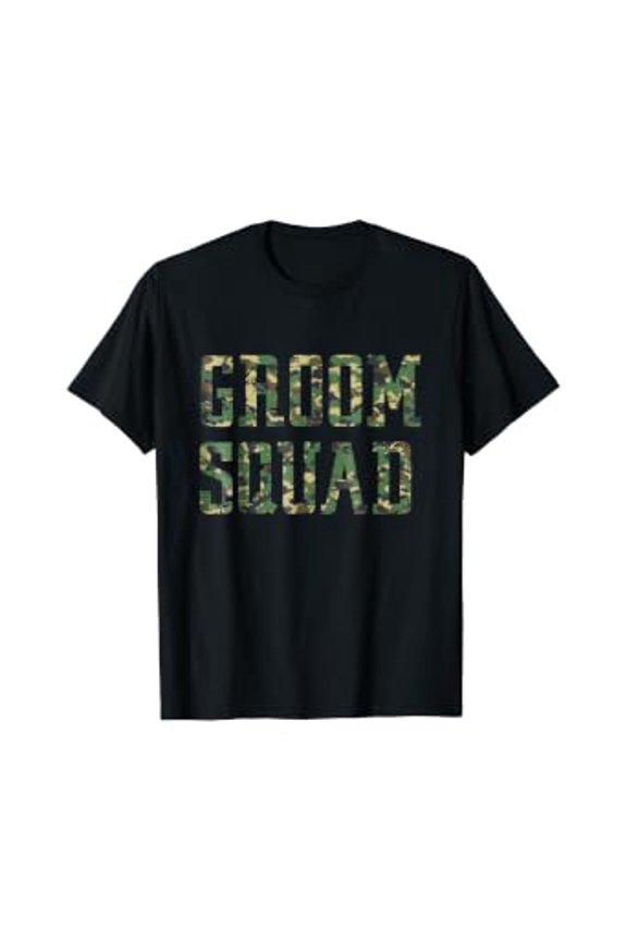 Groom Squad T-Shirt, Camouflage Groomsmen Shirt, Unisex T-Shirt