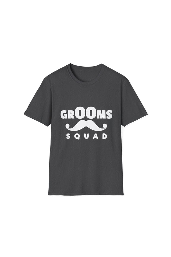 Groom Squad Wedding | Bridesman Proposal Man of Honor Gift | Bridesman Gift | Bachelorette Party Unisex Softstyle T-Shirt