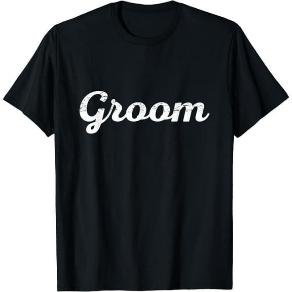 Groom TShirt - Bridal Party Groomsmen distressed Shirt gift T-Shirt