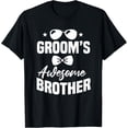 thumbnail image 1 of Groom's Awesome Brother Groomsman Best Man Bachelor Party T-ShirtMen and women can wear, black T-shirts, gifts. Age: M,L，XL 2XL, 3XL, 179XL, 1 of 4
