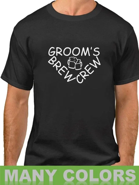 Groom's Brew Crew Bachelor Party For Groomsmen Wedding Gift Idea Celebration Style With Classic Appeal T-Shirt, Size S-5XL