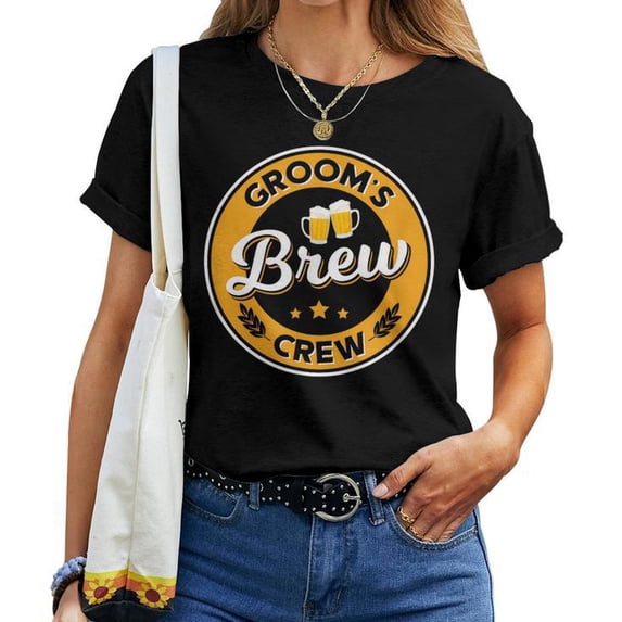 T-shirt Brew City Noir XL - Motif Beer Battered Fries - Fruit Of The Loom - Occasion Très Bon état