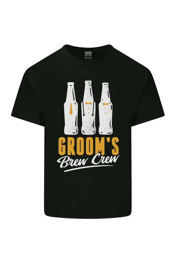 Groom's Brew Crew for a Beer and Wedding and Party and Bachelor H26941 Unisex T-Shirt, Up to 5XL Available