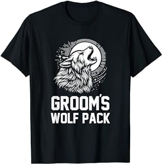 Groom's Wolf Pack Groomsmen Party Gift Team Groom T-Shirt - Walmart.com