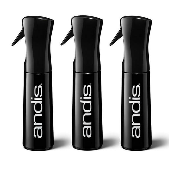 Groomer Barber Stylist Black Continuous Mist Spray Bottle 10oz Choose Quantity (Three Bottles)