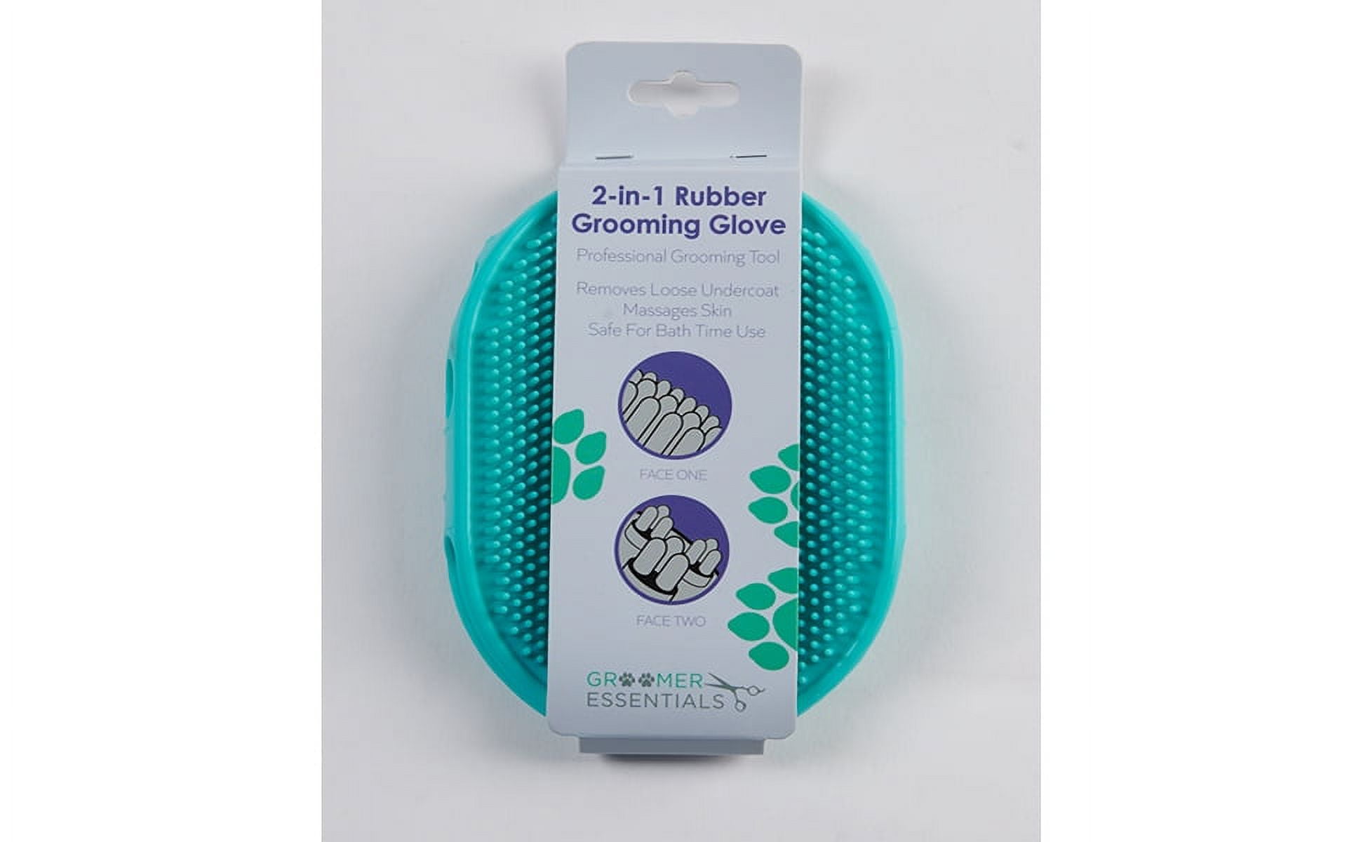 Groomer Essentials 2in1 Rubber Grooming Glove