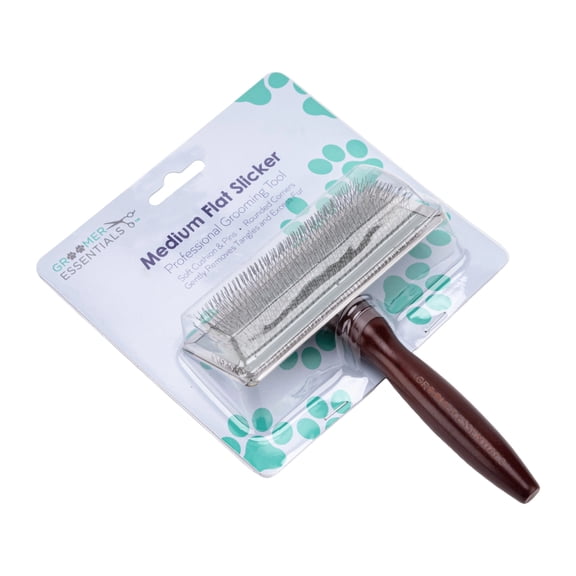 Groomer Essentials Soft Slicker Brush Medium for Everyday Grooming