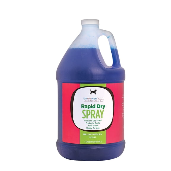 Groomer Essentials Rapid Dry Spray - Fast Drying and Conditioning - Gallon