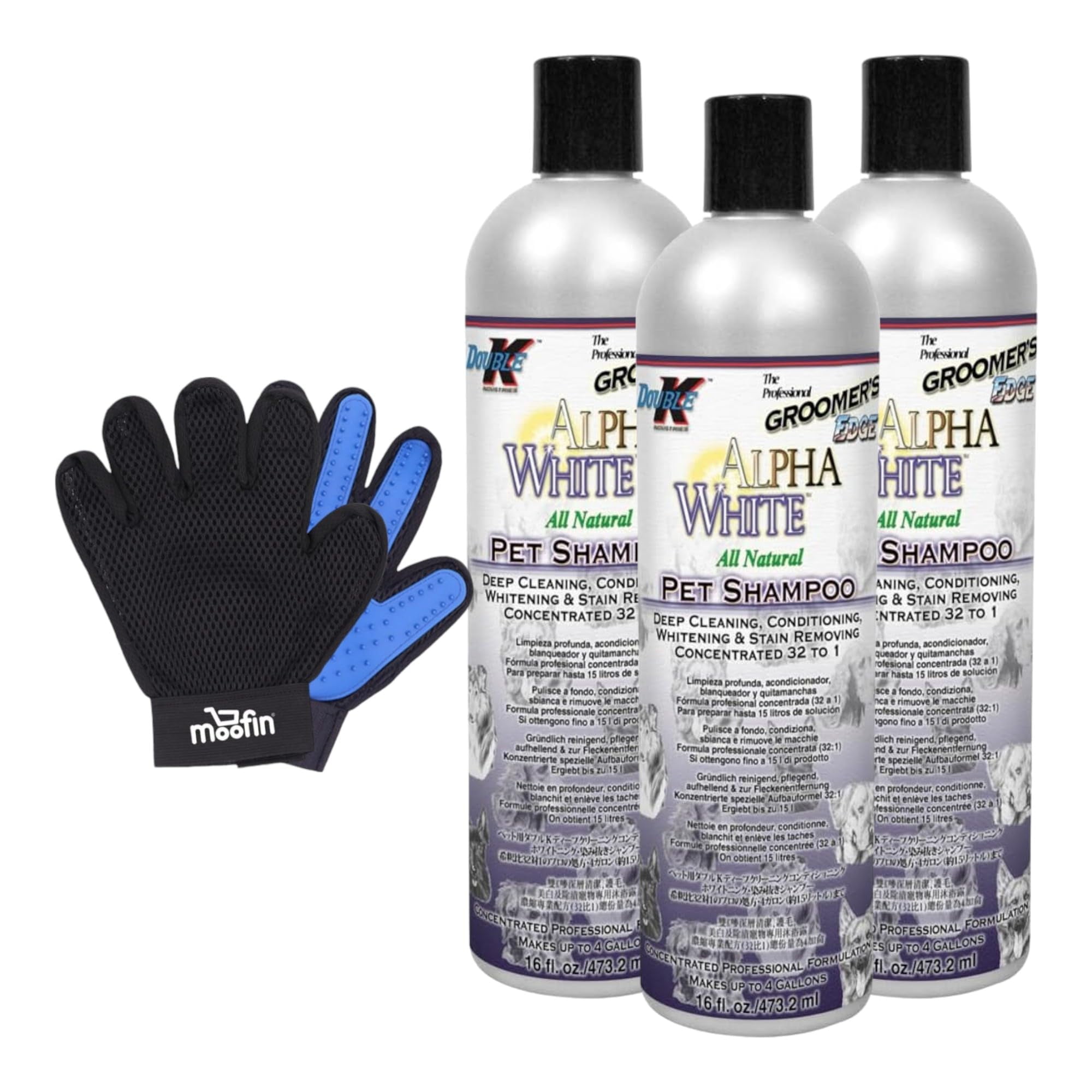 Groomer's Edge Alpha White Shampoo, 13 Pounds, Pet Stain Remover