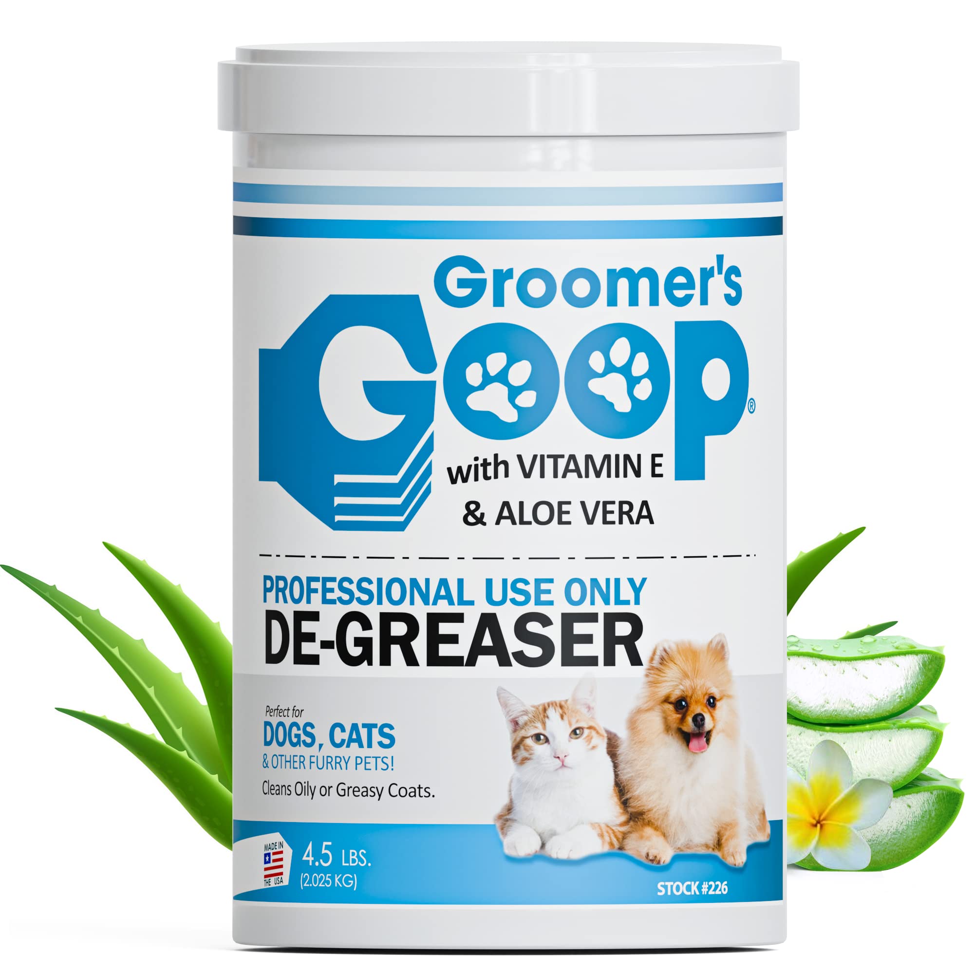 Groomer's GOOP Pet DeGreaser with Vitamin E and Aloe Vera Degreaser