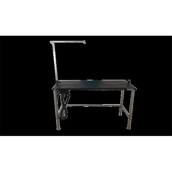 Groomers Best GB60SST 60 in. Stainless Steel Stationary Grooming Table with Arm 18 in.
