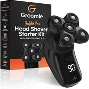 Groomie BaldiePro Cordless Electric Head Shaver Ergonomic Shavers for Men