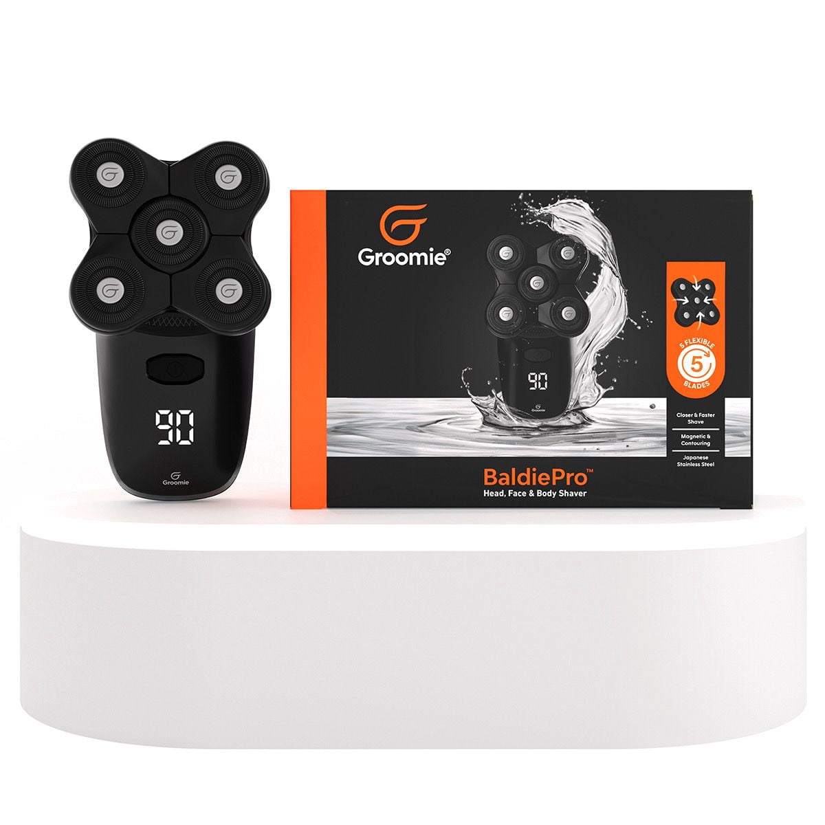 Walmart savings: Walmart Black Friday Deals 2025 - GROOMIE BaldiePro Cordless Electric Shaver, Rotary Head Grooming Kit, Waterproof Design