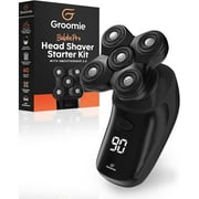 Groomie Cordless BaldiePro Electric Shaver Type Head Grooming Starter Kit for Men