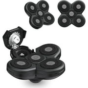 Groomie Electric Shaver Blade 1.0 Refill for BaldiePro Head & Face Electric Razor, Standard Size, 5-Pack