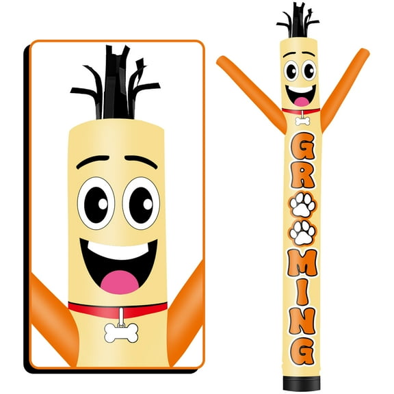 Grooming Inflatable Tube Man Wacky Wavy Dancing Guy for Outdoor Decoration Advertising Business Promotion (Blower Not Included)