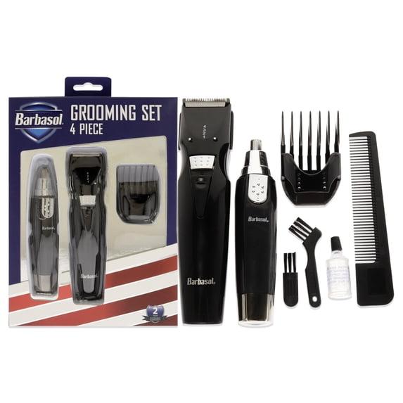 Grooming Set by Barbasol for Men - 5 Pc Body and Beard Trimmer, Guide ...