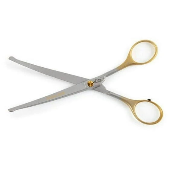 Grooming Shears Ultra Gold Dubl Duck Super Sharp Scissors Barber Stylist Groom (6.5 Inch Curved Ball Tip)