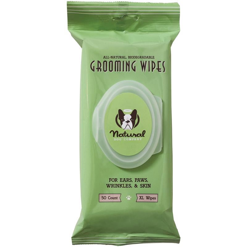 Grooming Wipes, All Ages, XL, 50 Count, Natural Dog Company