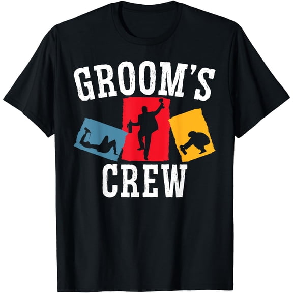 Grooms' Crew Groom Squad Stag Night Bachelor Party T-Shirt