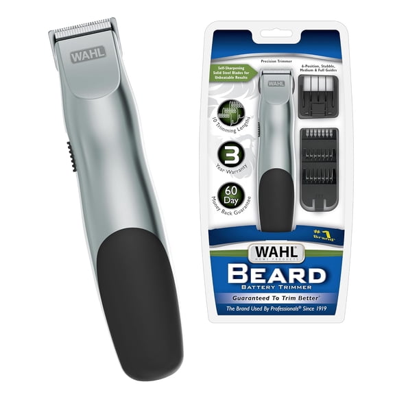 Groomsman Battery Operated Facial Hair Trimmer for Beard & Mustache Trimming Including Light Detailing and Body Grooming  Model 9906-717V