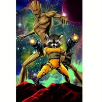 Groot Avengers Diamond Painting Kits for Adults,Parent-child interaction DIY 5D Round Full Drill Art Perfect for Relaxation and Home Wall Decor crafts, Home Wall Art Decoration 11.81x15.75 inches