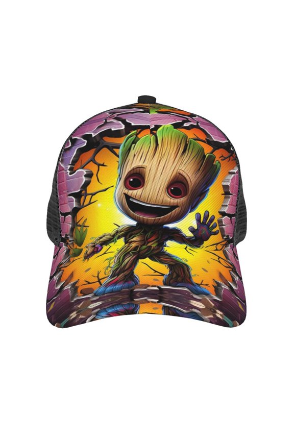 Cartoon Tree Baseball Cap for Men Women Mesh-Back Adjustable Classic Trucker Hat