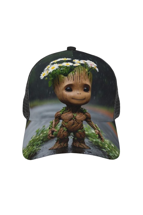 Cartoon Tree Baseball Cap for Men Women Mesh-Back Adjustable Classic Trucker Hat