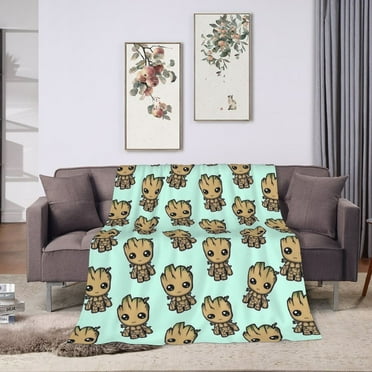 Groot Blanket Lightweight Cozy Bed Blankets Soft Flannel Throw Blanket Fit Couch Sofa Suitable For All Season 40"X30"