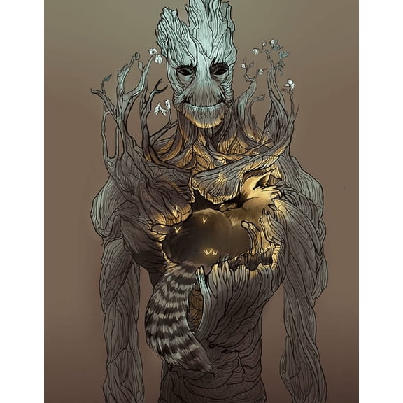 Groot Diamond Painting Kit, 12x16 Inch Full Drill 5D Diamond Painting Craft Canvas Picture Diamond Art for Adult Bedroom Wall Decor