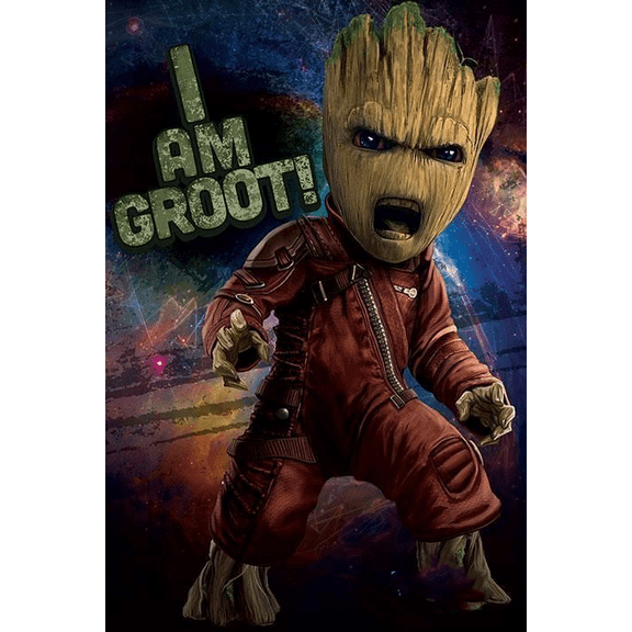 Groot Diamond Painting Kits,Anime Diamond Art Kits Round Full Drill,DIY 5D Diamond Painting Kits for Adults Kids Home Wall Decor 12"x16"