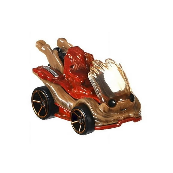Groot Go-Kart, Marvel, Brown/Red - Mattel Hot Wheels HHB74956F - 3" Scale Diecast Model Car