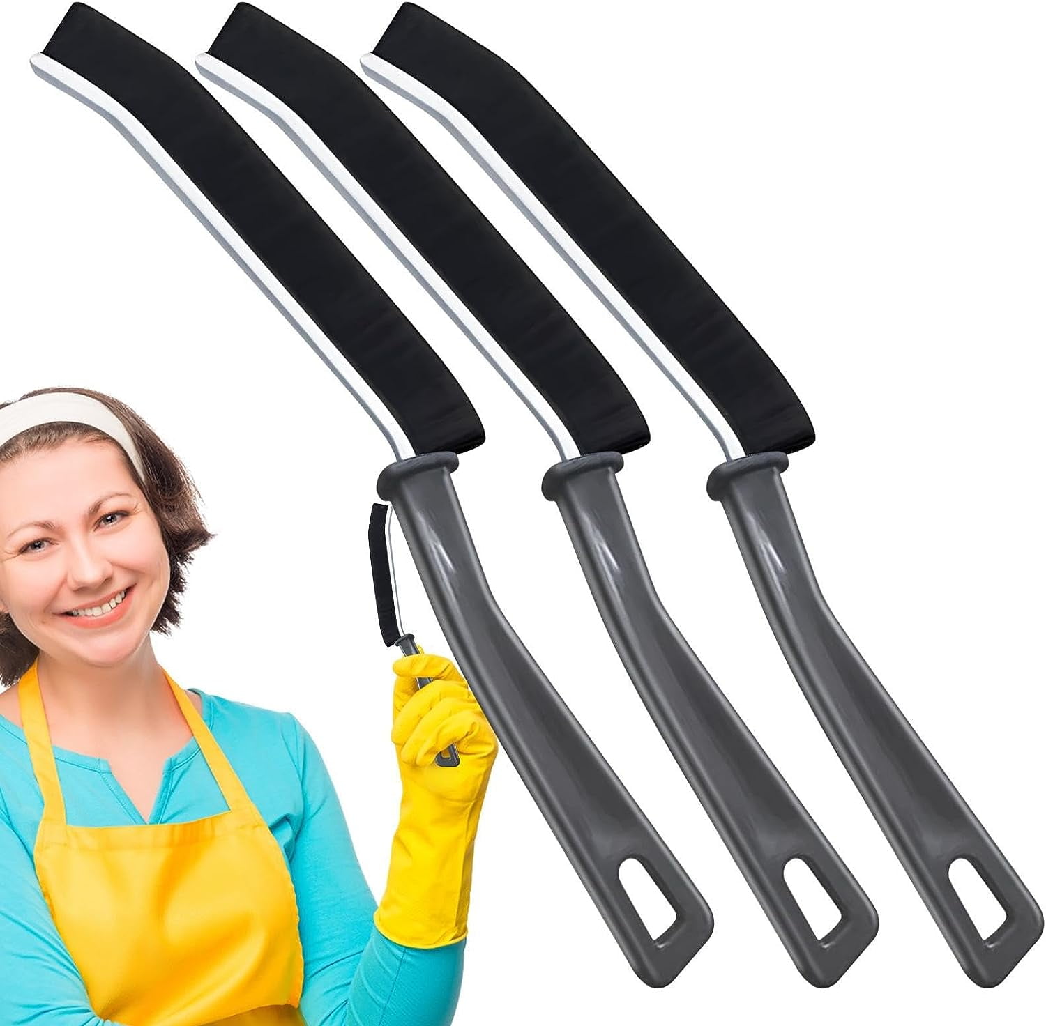 Groove Cleaning Brush Gaps Crevice Cleaning Brush Ergonomic Window Groove Cleaning Tool