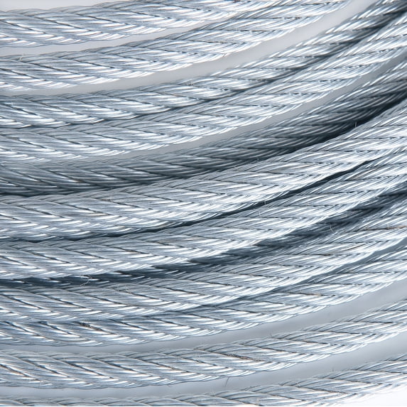 Groove Industrial 1/4" Galvanized Aircraft Cable Steel Wire Rope 7X19 (300 Feet)