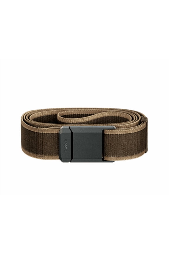 Flex Groove Snap Golf Casual Belt-polymer buckle - OSFM up to 44" FLEX BROWN