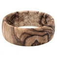 thumbnail image 1 of Groove Life Mens Original Nomad Burled Round Brown/Black Ring Silicone Water Resistant Size 11, 1 of 7