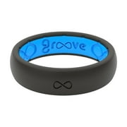 GROOVE LIFE Silicone THIN Ring - Midnight Black / Blue