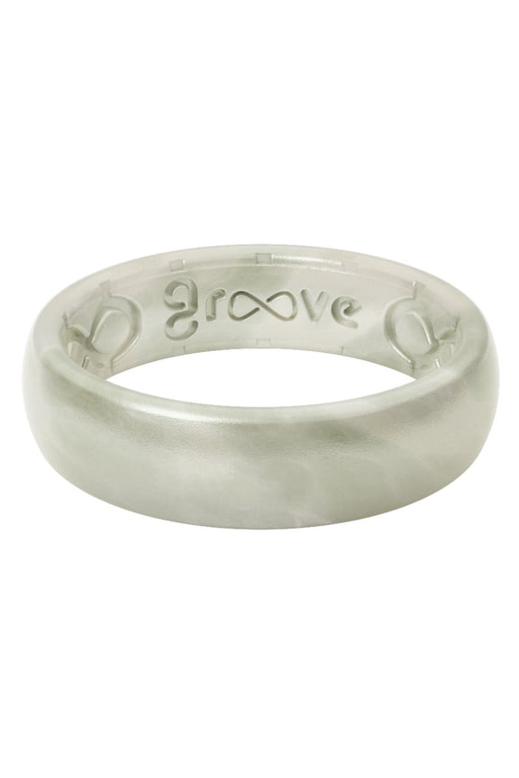 Life Women?s Round White Ring Silicone Water Resistant