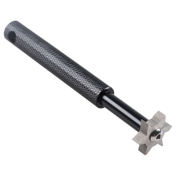 Groove Sharpener with 6 Heads - Golf Club Groove Sharpener Re-Grooving Tool and Cleaner for All Irons Pitching Sand Lob Gap and Approach Wedges and Utility Clubs,4.4 inch (Black)