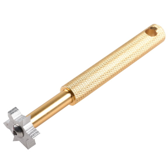 Groove Sharpener with 6 Heads - Golf Club Groove Sharpener Re-Grooving Tool And Cleaner for All Irons Pitching Sand Lob Gap And Approach Wedges And Utility Clubs
