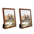 thumbnail image 1 of Grooved 11 in. x 14 in. Walnut Picture Frame (Set of 2), 1 of 6