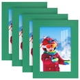 thumbnail image 1 of Grooved 3.5 in. x 5 in. Green Picture Frame Set (Set of 4), 1 of 6