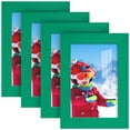 thumbnail image 1 of Grooved 4 in. x 6 in. Green Picture Frame Set (Set of 4), 1 of 6