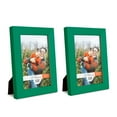 thumbnail image 1 of Grooved 4 in. x 6 in. Green Picture Frame (Set of 2), 1 of 8